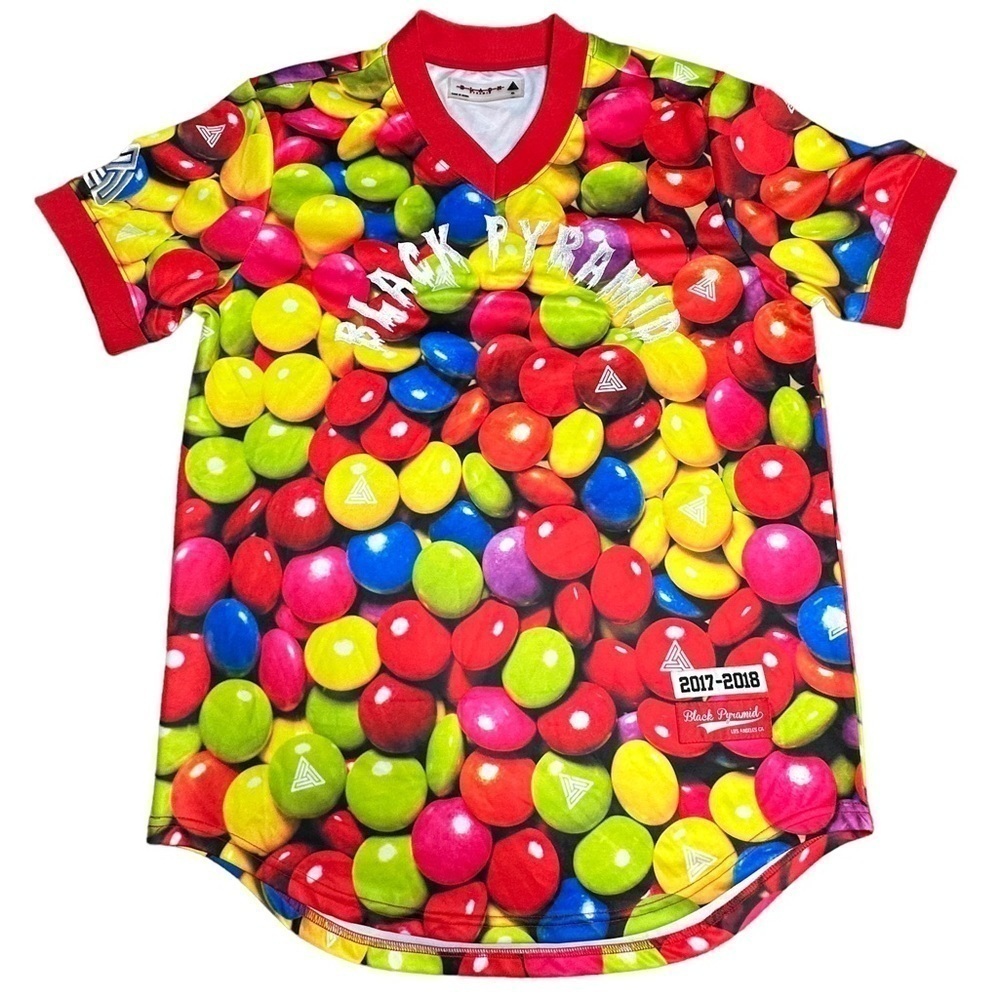 Black Pyramid mens short sleeve shirt colorful XL